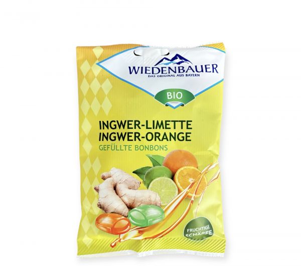 Wiedenbauer Ingwer-Limette / Ingwer-Orange -gefüllte Bonbons-