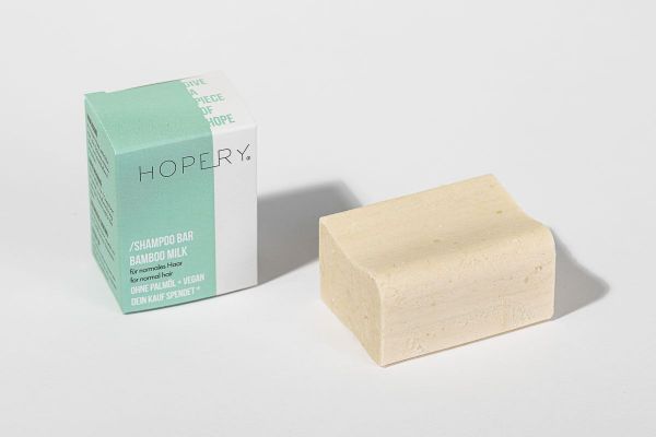 Hopery Festes Shampoo Bamboo Milk für normales Haar
