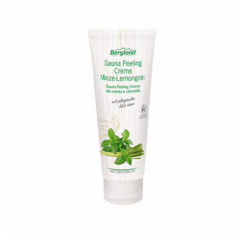 Bergland Sauna Peeling Creme Minze-Lemongras