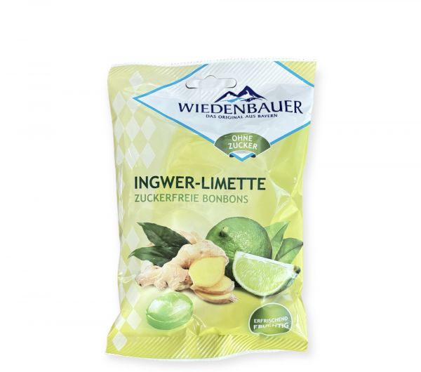Wiedenbauer Ingwer-Limette -zuckerfreie Bonbons-
